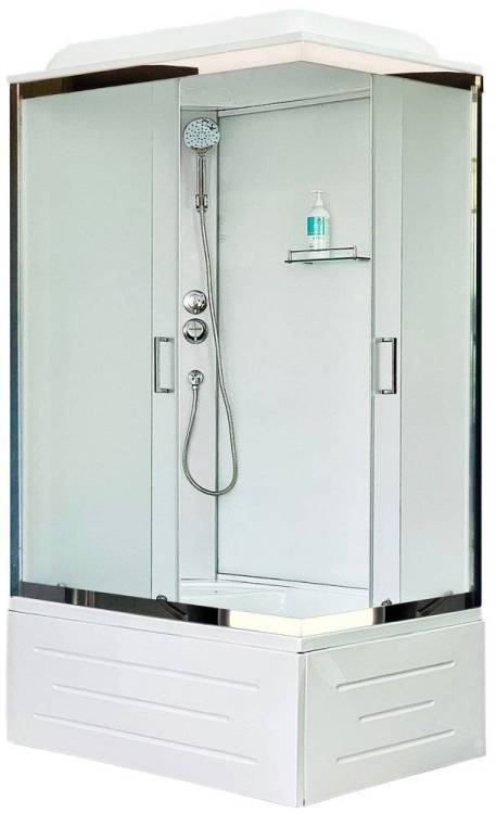 Душевая кабина Royal Bath BP RB8120BP5-WC-CH-L с высоким поддоном, с сиденьем