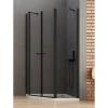 Душевое ограждение NEW TRENDY NEW SOLEO BLACK 100x80x195 K-0618 (черный) фото 2