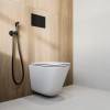 Унитаз подвесной Kerama Marazzi Cubo (Кубо) CU.T.wc.02 безободковый, с сиденьем микролифт, белый глянцевый фото 8