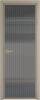 Межкомнатная дверь Profil Doors 4 AX цвет профиля Никель матовый, стекло безопасное 6 мм мору тонированное 600x2000