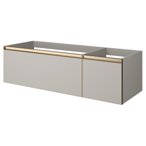 Тумба под раковину Armadi Art Quatro 2 790-M2-140-CM-MG Cashmere, Matt Gold, 140см