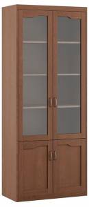 Шкаф-витрина Pointex Гарвард HVD2250001 Дуб коньяк