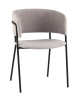 Кресло Stool Group Нэлли AV 486-L80-9005 буклированный велюр серый