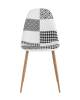 Набор из 4 стульев Stool Group Валенсия SN OS-001P patchwork bw X4 пэчворк черно-белый фото 5