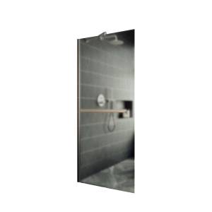Душевая перегородка MaybahGlass MGD-731-5ш 79x195, стекло сатин 8 мм, профиль хром матовый