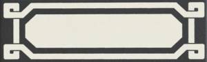 Бордюр Ceramiche Grazia Old England OELDB1 List Black Dover 6x20