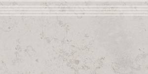 Ступень Kerama Marazzi Про Лаймстоун DD205300R\GR серый светлый обрезной 30x60