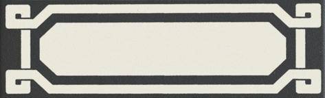 Бордюр Ceramiche Grazia Old England OELDB1 List Black Dover 6x20