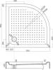 Поддон для душа Cezares Tray TRAY-A-R-95-550-15-W R 95x95, с сифоном фото 4