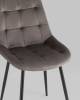 Набор из 4 стульев Stool Group Флекс OS-2499-V seat HLR-24 DUAL X4 антрацитовый велюр фото 9