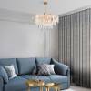 Люстра подвесная хрустальная Eurosvet Elegante 10130/10 золото/прозрачный хрусталь Strotskis Smart фото 5