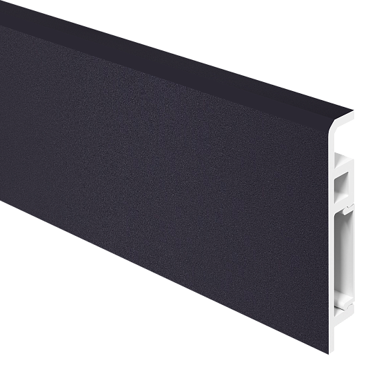 Плинтус Aberhof Luxe Черный Уголь 2000x70x13