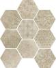 Керамогранит Serenissima Cir Riabita il Cotto 10472513 Esagona Fabric Natural 24x27.7 фото 2