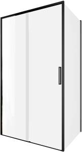 Душевой уголок Aquanet Pleasure Evo AE65-110x80-BT профиль черный, прозрачное стекло