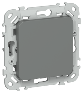 Заглушка с суппортом IEK Flite FI-PL10-K80 мокрый асфальт