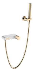 Смеситель для ванны Boheme Stick 123-WG.2 White Touch Gold