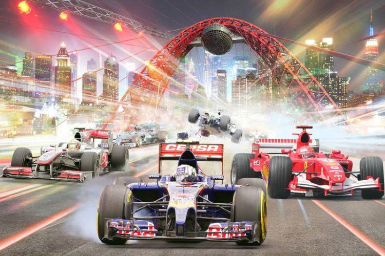 3D Фотообои Artegrafico «Формула 1» CAR031 канвас