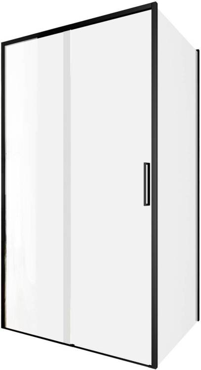 Душевой уголок Aquanet Pleasure Evo AE65-110x80-BT профиль черный, прозрачное стекло