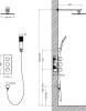 Душевой комплект Timo Tetra-Thermo SX-0179/03SM черный, С ВНУТРЕННЕЙ ЧАСТЬЮ фото 5