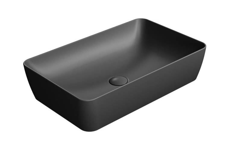 Раковина GSI Nubes 903626 черный матовый, 60x38