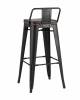 Стул барный Stool Group Tolix Soft LF630A MATTE BLACK 3474+PU7005 черный матовый фото 5