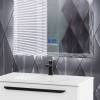 Зеркало Cezares 45063 90x90 с LED подстветкой, К6500, сенсорным выключателем, с антизапотеванием, радио и датчиком температуры фото 2