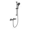 Смеситель для ванны Wonzon & Woghand WW-C2017-A-BGG термостатический, с душевым гарнитуром, темный графит