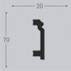 Плинтус напольный Bello Deco XPS POLYMER П 7 00-00004608 200x2x7 фото 2