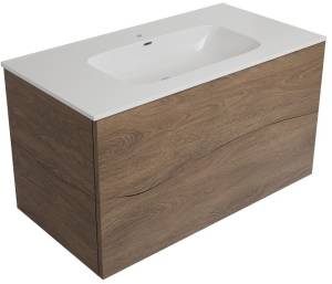 Тумба с раковиной Allen Brau Glority 1.35001.NW дуб антик, 90x51.8