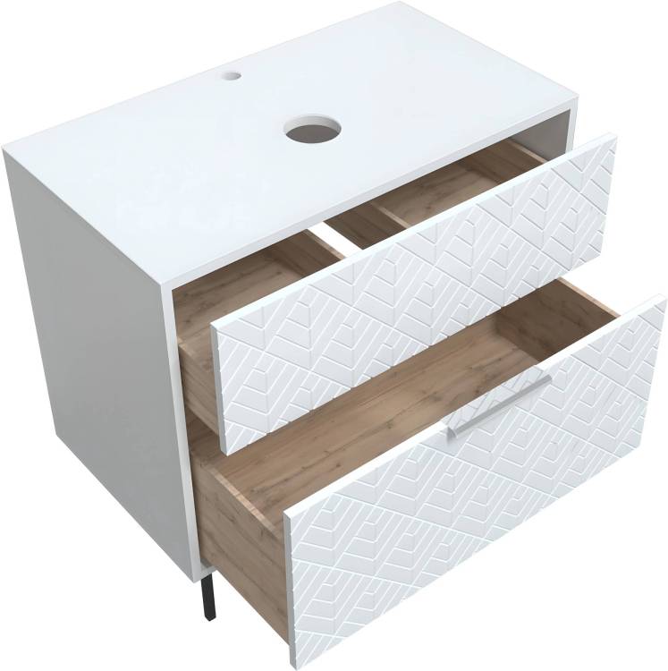 Тумба под раковину 1MarKa Forest Ц0000008654 белая, 80x44x60