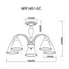 Потолочная люстра MyFar Anna MR1451-5C фото 2