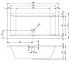 Акриловая ванна Riho Bathtubs B107011005 Rething cubic 180x90 pulg&play 180x90x62/49 фото 3