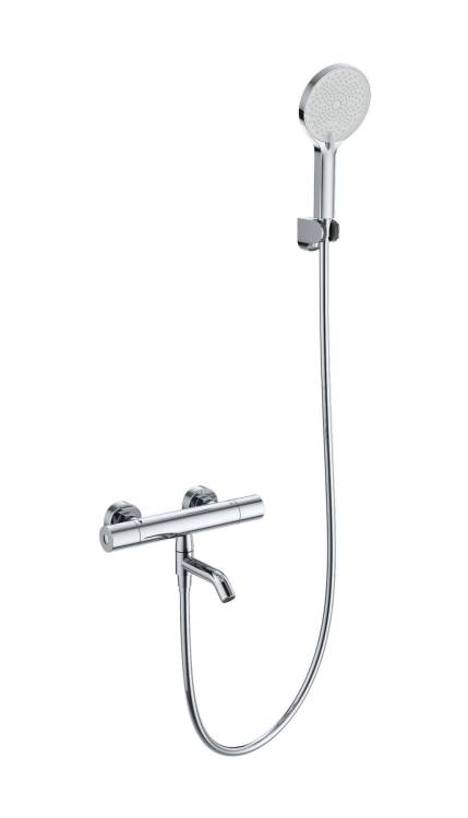 Смеситель для ванны Wonzon & Woghand WW-B3013-A1-CR с душем и термостатом, хром