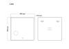 Зеркало Grossman LEO 800x800x45 LED с сенсорным выкл.,гравировкой,подогревом и увеличительным стеклом фото 2