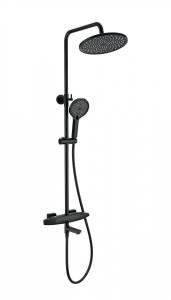 Душевая стойка Wonzon & Woghand WW-B3035-A2-MB с термостатом, черный