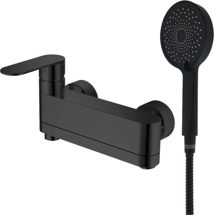 Смеситель для ванны с душем Haiba HB61590-7 черный