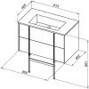 Тумба с раковиной Allen Brau Reality 80 1.32005.AM антрацит матовый фото 3