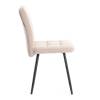 Набор из кресла и стула Tetchair Medeo LT 25054 бежевый, черный, флок фото 3
