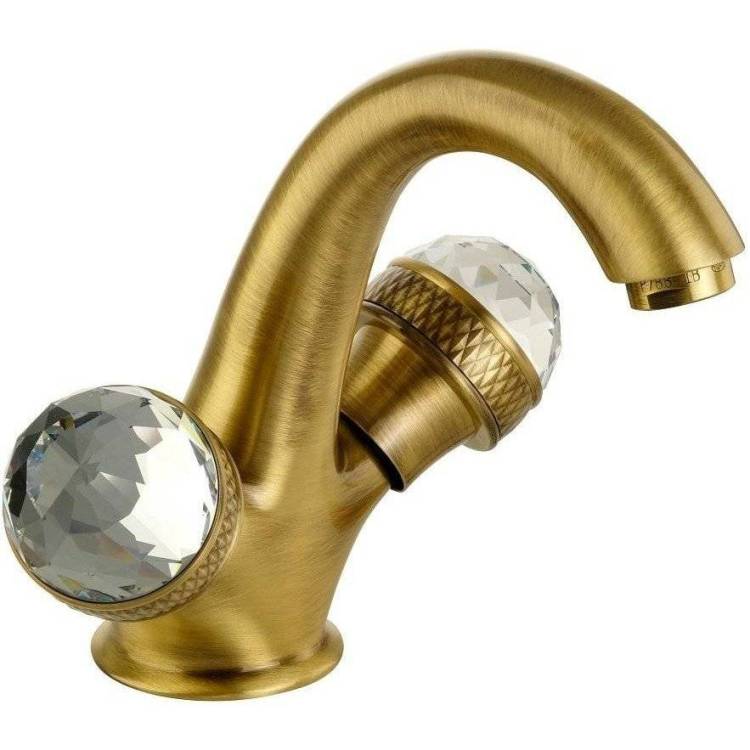 Смеситель для раковины Migliore Axo Swarovski 18481 бронза