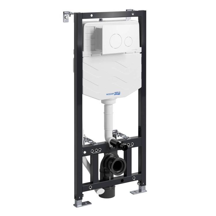 Система инсталляции для унитазов Wasserkraft Aller 10TLT.010.ME.WM02 клавиша белый матовый