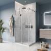 Душевой уголок BelBagno Marino MARINO-AH-2-100/80-C-CR профиль хром, стекло прозрачное, 100x80