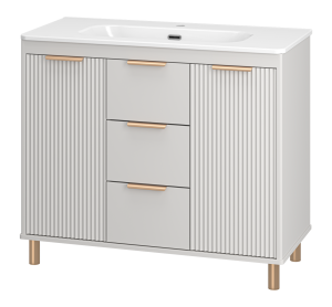 Тумба с раковиной Brevita Рисака УТ000025682 кремовая, 100 см