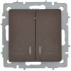 Выключатель 2-клавишный IEK Brite BR-V20-2-10-K45 темная бронза фото 6