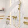 Смеситель для ванны Elghansa Radiant 2347181-MattGold с душевым комплектом, матовое золото фото 6