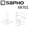 Держатель SAPHO X-ROUND для туалетной бумаги, настенный, 55x165x65 мм, хром фото 2