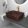 Раковина Grossman Color GR-3016BRM 480x370x130 коричневая матовая фото 3
