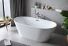 Акриловая ванна Cerutti Spa D'Iseo CT9902 белая, 150x75