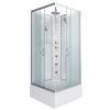 Душевая кабина Niagara Classic NG-1108-14BKTG (900x900x2100-2400) со средним поддоном (26см), с полкой