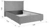 Кровать полутораспальная Mebelson Квест ZP.KM1.2-03.2173 галька фото 2