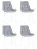 Набор из 4 стульев Stool Group Флекс AV 405-N24-02(P) X4 светло-серый